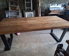 Oak Table with bench