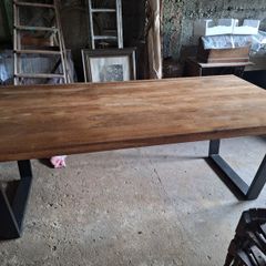 Oak Table with bench
