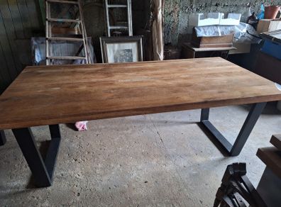 Oak Table with bench