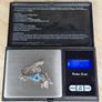 Vintage Sterling Silver 925 Teardrop Blue Stone & Marcasite Pendant Necklace with Box Image 5