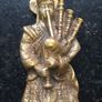 Scottish Bag Piper Door Knocker Solid Brass Image 4