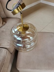 Glass light fitting