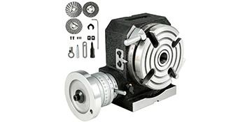 Vertical & Horizontal Rotary Table 100MM With Plates HV4 HV6 HV8 Working Table Tilting 360 for Milling Drilling Machine