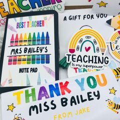 Thank you teacher gift box