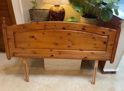 Lovely Solid King Size Wooden Headboard - Can Deliver
