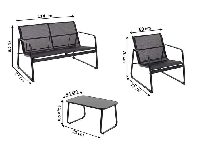 Malibu 4 Piece Garden Sofa Set - Best Price