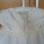 Mamas and Papas Baby Girls Special Occassion Christening or Wedding Silk Rosebud Dress Image 8