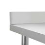 vidaXL Kitchen Work Table with Backsplash 120x60x93 cm Stainless Steel Image 2