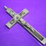 Antique Catholic Crucifix 3,2" Image 3