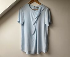 COS Pure Silk Blue Blouse