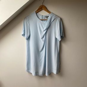 COS Pure Silk Blue Blouse