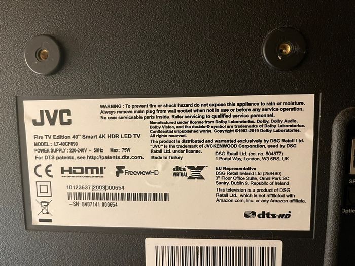 Tv - 40" Smart Fire TV