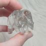 Garden quartz elephant ornament natural inclusions Image 2