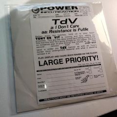 Reserved - Tdv - I Don't Care - Jump Wax Records - Dj White Label Promo - Epic Tony De Vit 90s Hard House Anthem!