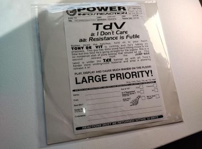 TdV - I Don't Care - Jump Wax Records - Dj White Label Promo - Epic Tony De Vit 90s Hard House Anthem!