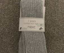 5-6y girl grey tights BNIB