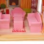 3-Storey Dollhouse Wood 60x30x90 cm Image 4