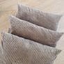 Chocolate Brown Cushions x3 Image 3