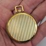 Vintage Mechanical Wind up Pocket Watch Gold Plated 1960s Image 5