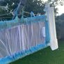 blue bed rail cot side portable Image 2