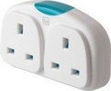 Twin UK to Europe Adaptor with Nightlight