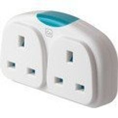 Twin UK to Europe Adaptor with Nightlight