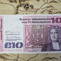 10 Pound B Series 8/12/80 Irish Note