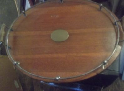 a antique oak galley tray c 1910