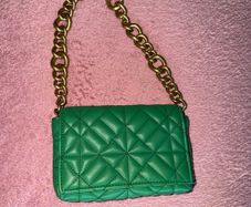 zara green bag