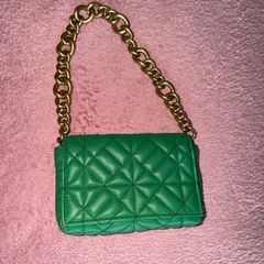 zara green bag