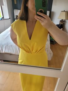 Exquise Boutique Yellow Pencil Dress