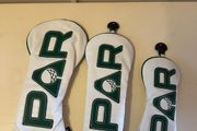 White Par Golf Head Cover Set