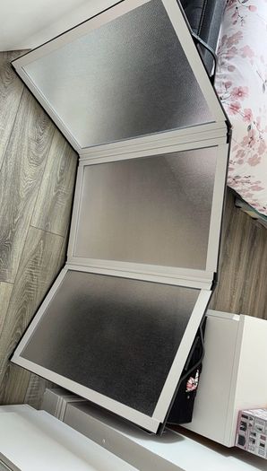 Half height shower doors