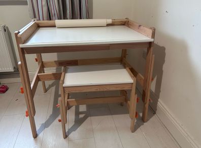 Childrens Ikea Flisat Desk and stool