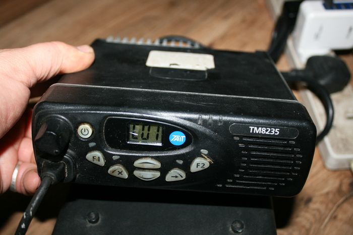 Tait TM8235 VHF 174-225 MHz - 2 Way Portable Radio and Tait T2000 Desktop Power Supply For Base Radio