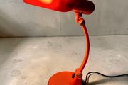 1970s bright orange table lamp