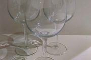 Elegant White / Red Wine Goblets / Water Glasses x 3