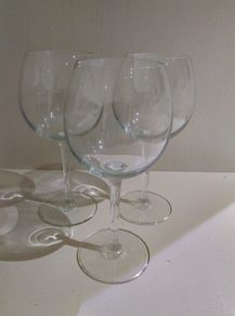 Elegant White / Red Wine Goblets / Water Glasses x 3