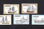 1990 Alderney Warships Commemorative Stamps Mint Never Hinged (MNH)