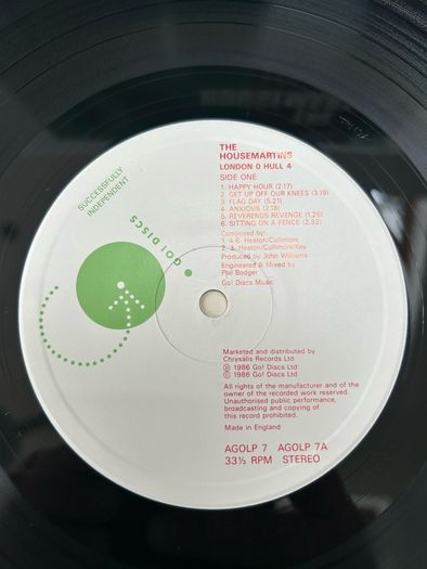 The Housemartins London 0 Hull 4 LP 1986 UK Go Discs AGOLP 7 A1 B1 Ex