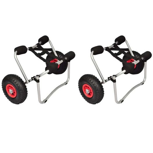 Kayak Trolleys 2 pcs Aluminium