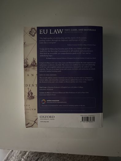 Craig and De Burca- EU Law: Texts, Cases and Materials 7th ed.