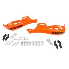 Pair of Acerbis Rally Profile Handguards For Motorbike Orange Color