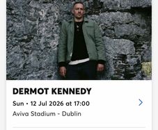 Dermot Kennedy - Aviva - Sun 12th July