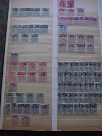 A nice collection of Stamps from India, presented in the stock book