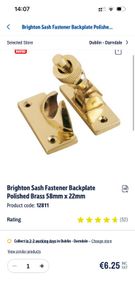 brass sash fastener