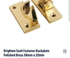 brass sash fastener