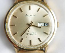 Vintage Accurist Automatic Gentleman's Wristwatch  (works well and keeps time)