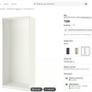 Complete ikea pax wardrobe system white Image 5