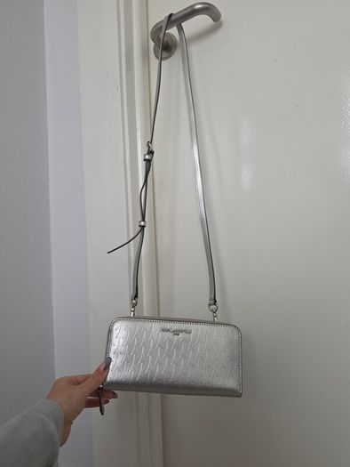 Karl Lagerfeld Silver Crossbody Bag